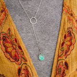 Dainty Lariat in Whitewater Turquoise