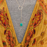 Dainty Lariat in Egyptian Turquoise