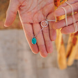 Dainty Lariat in Egyptian Turquoise