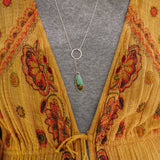 Dainty Lariat in Royston Turquoise