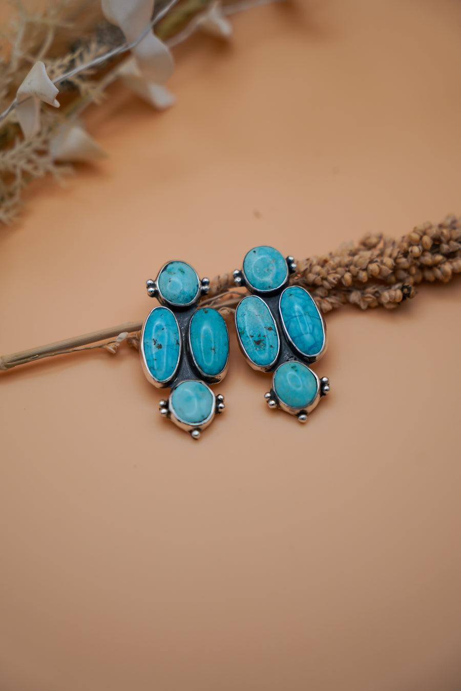 Stud Earrings in Blue Ridge Turquoise