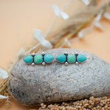 Ear Crawlers in Kingman Turquoise and Variscite