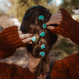 The Orbit Hair Twist in Tyrone Turquoise