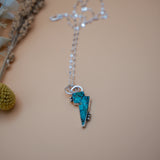 Bolt Pendant in Kingman Turquoise