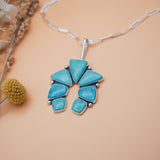 Statement Pendant in Campitos Turquoise