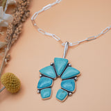 Statement Pendant in Campitos Turquoise