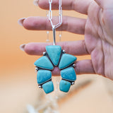 Statement Pendant in Campitos Turquoise