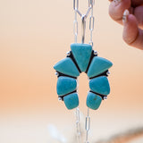 Statement Pendant in Campitos Turquoise