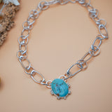 Statement Pendant in Kingman Turquoise