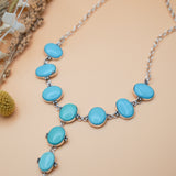 Statement Necklace in Campitos Turquoise