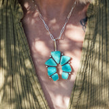 Statement Pendant in Campitos Turquoise