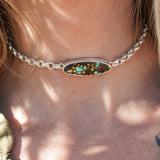 Hubei Choker with Rolo Chain