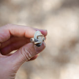 Scenic Agate Ring with Gold-Fill Prongs (Size 7)