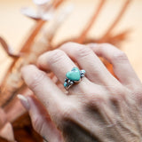 The Turquoise Lover's Ring in Campitos & Carico Lake Turquoise (Size 7)