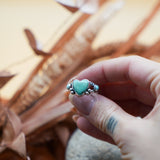 The Turquoise Lover's Ring in Campitos & Carico Lake Turquoise (Size 9)