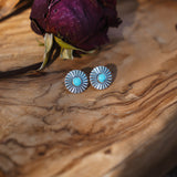 Turquoise Petal Studs