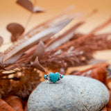 The Turquoise Lover's Ring in Campitos & Carico Lake Turquoise (Size 8)