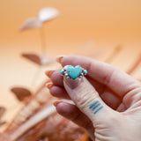 The Turquoise Lover's Ring in Campitos & Carico Lake Turquoise (Size 8)