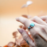 The Turquoise Lover's Ring in Campitos & Carico Lake Turquoise (Size 8)