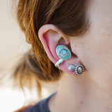 Ear Cuff in Sterling Opal