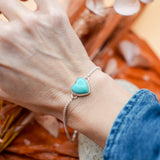 Turquoise Lovers Bracelet in Tyrone Turquoise