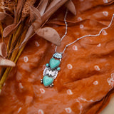 Pendant in Campitos & Lone Mountain Turquoise