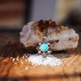 The Venus Ring in Campitos Turquoise (Size 8)