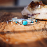 The Desert Bloom Cuff in Egyptian & Lone Mtn Turquoise