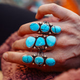 The Cairn Ring in Egyptian Turquoise (Size 9.25)