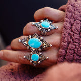 The Venus Ring in Campitos Turquoise (Size 6.5)