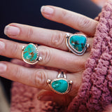 The Orbital Ring in Royston Turquoise (Size 6)