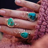 The Orbital Ring in Royston Turquoise (Size 6)