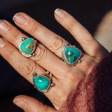 The Orbital Ring in Royston Turquoise (Size 8.25)