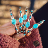 The Desert Bloom Cuff in Egyptian & Lone Mtn Turquoise