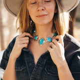 Statement Choker in Whitewater Turquoise