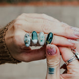 Ocean Jasper Horizontal Ring (Size 10.5)