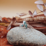 Ocean Jasper & Lone Mtn Turquoise Ring (Size 8.5)