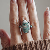 Ocean Jasper & Lone Mtn Turquoise Ring (Size 8.5)