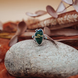 Ocean Jasper & Lone Mtn Turquoise Ring (Size 6.5)