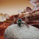 Ocean Jasper & Lone Mtn Turquoise Ring (Size 6.5)