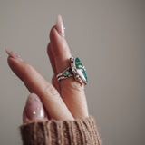 Ocean Jasper & Lone Mtn Turquoise Ring (Size 6.5)