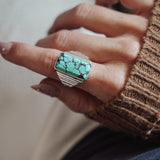 Hubei Turquoise Ring (Size 8-8.25)