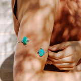 Boho Arm Band in Royston & Kingman Turquoise