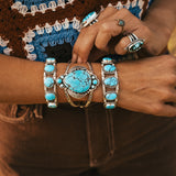 Statement Cuff in Egyptian Turquoise