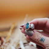 Fancy Concho Ring in Kyanite (Size 8.5)