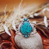 Statement Cuff in Hubei & Lone Mountain Turquoise