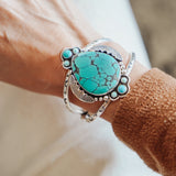 Statement Cuff in Hubei & Lone Mountain Turquoise