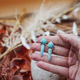 Teardrop Studs in Amaroo Turquoise