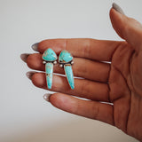 Teardrop Studs in Amaroo Turquoise