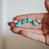 Ear Crawlers in Sterling Opal, Sonoran Mtn & Campitos Turquoise